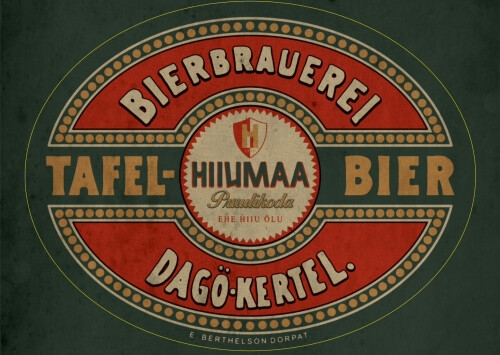 Hiiumaa Pruulikoda (Endine / Former) Tafel Bier