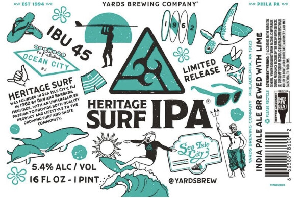Yards Brewing Company Heritage Surf IPA