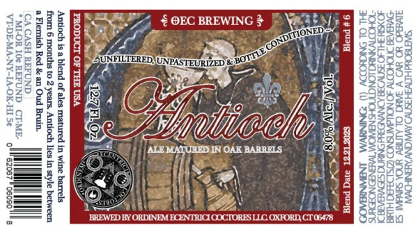 OEC Brewing (Ordinem Ecentrici Coctores) Antioch (Blend #6)