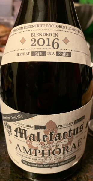 OEC Brewing (Ordinem Ecentrici Coctores) Malefactus - Amphorae
