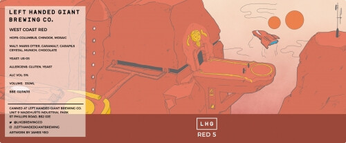 Left Handed Giant Brewing Co. Red 5