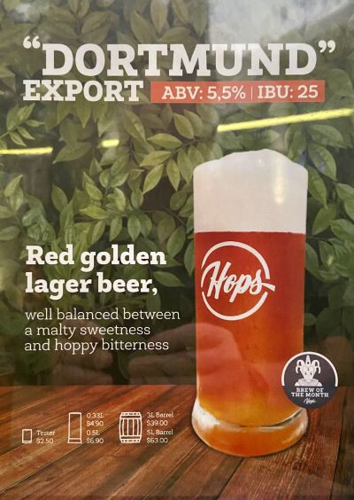 Hops Brewery & Beer Garden Dortmund Export