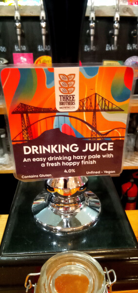 Three Brothers Brewing Co. Drinking Juice