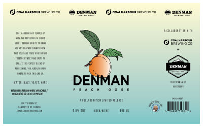 Coal Harbour Brewing Company Denman Peach Gose