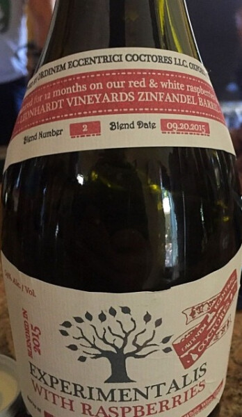 OEC Brewing (Ordinem Ecentrici Coctores) Experimentalis - Raspberries (Blend #2 Leonhardt Zinfandel)
