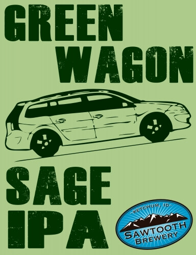 Sawtooth Brewery Green Wagon Sage IPA