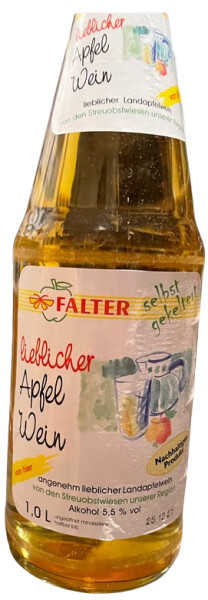 Falter Fruchtsaft Lieblicher Apfelwein