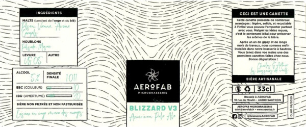 AERoFAB Microbrasserie Blizzard V3