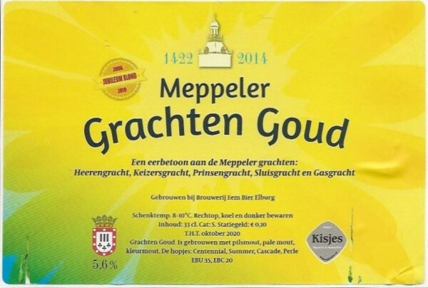 Eem Bier Meppeler Grachten Goud