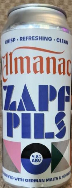 Almanac Beer Company Zapf Pils