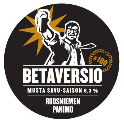 Ruosniemen Panimo Betaversio musta savu-saison