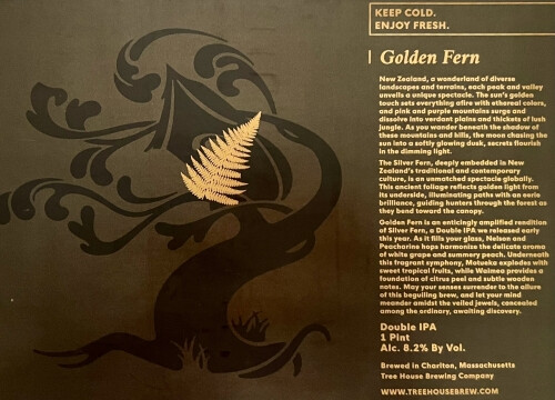Tree House Brewing Company Golden Fern