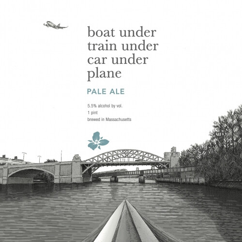 Trillium Brewing Company boat under train under car under plane