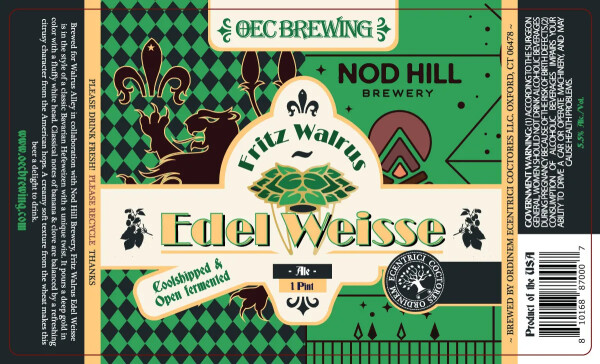 OEC Brewing (Ordinem Ecentrici Coctores) Fritz Walrus Edel Weisse