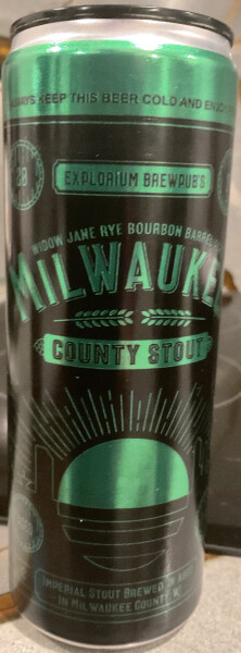 The Explorium Brewpub Milwaukee County Stout - Widow Jane Rye Bourbon Barrel