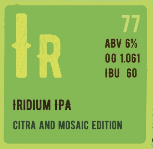 Nuclear Brewery Iridium Citra and Mosaic Edition