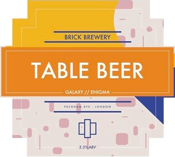 Brick Brewery (UK) Table Beer - Galaxy Enigma
