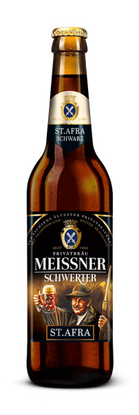 Privatbrauerei Schwerter Meißen (Meissner) St. Afra Schwarz