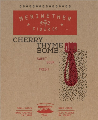 Meriwether Cider Company Cherry Thyme Bomb