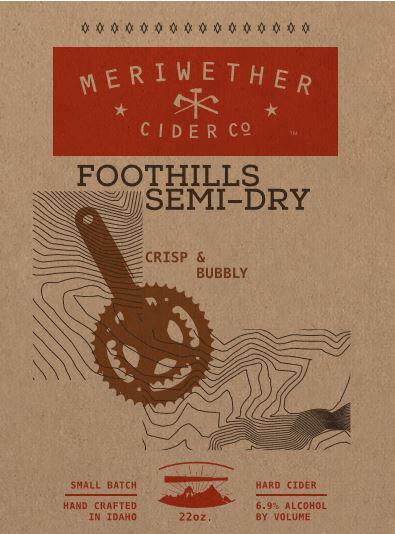 Meriwether Cider Company Foothills Semi-Dry Cider
