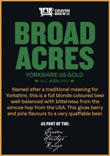 Craven Brew Co Broad Acres
