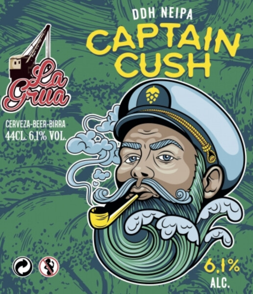 Cervezas La Grúa Captain Cush