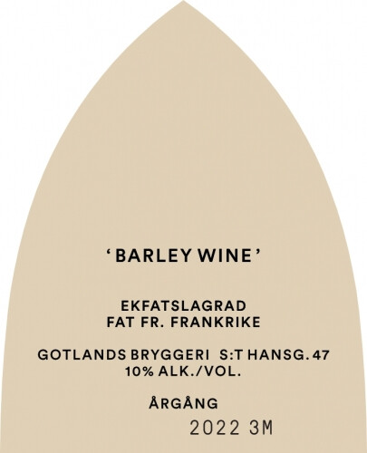Gotlands Bryggeri Barley Wine (2022 3M)