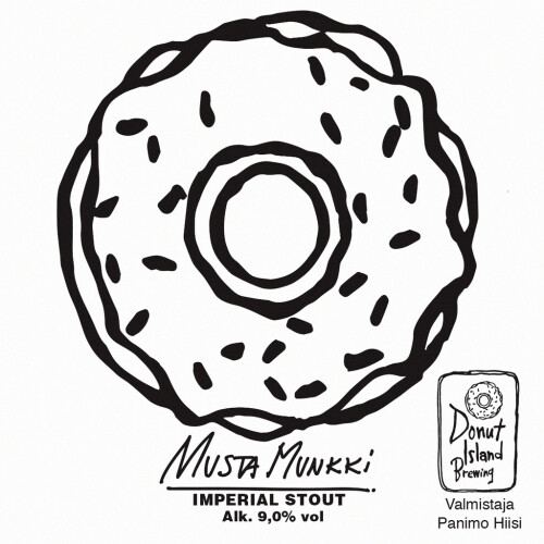 Donut Island Musta Munkki