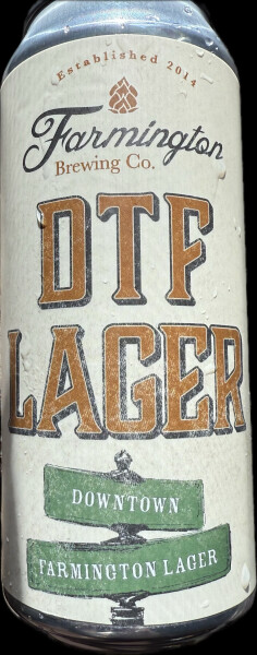 Farmington Brewing Company DTF Lager