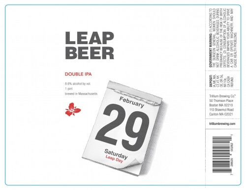 Trillium Brewing Company Leap Beer