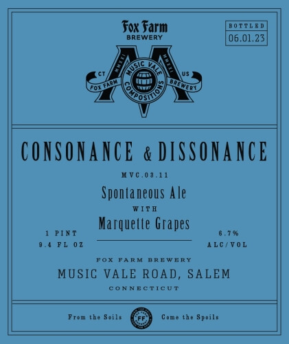 Fox Farm Brewery Consonance & Dissonance - Marquette