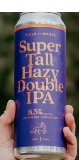 Field House Brewing Super Tall Hazy Double IPA