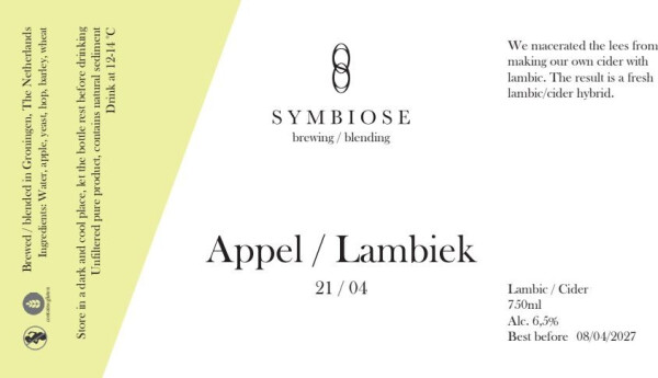 Symbiose Brewing / Blending Appel / Lambiek 21/04