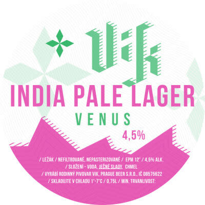 Rodinný pivovar Vik India Pale Lager Venus
