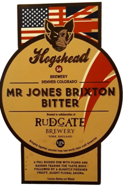 Rudgate Brewery Mr Jones Brixton Bitter