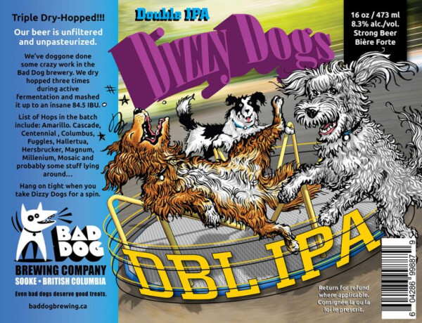 Bad Dog Brewing Dizzy Dogs Dbl IPA