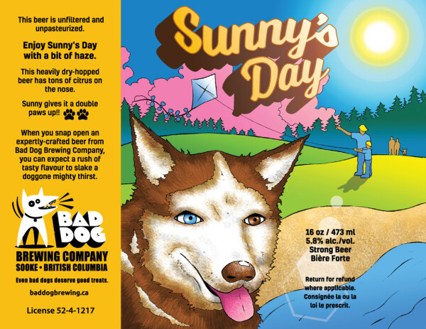 Bad Dog Brewing Sunny's Day