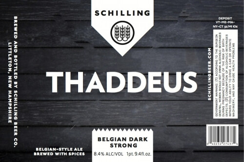 Schilling Beer Company Thaddeus