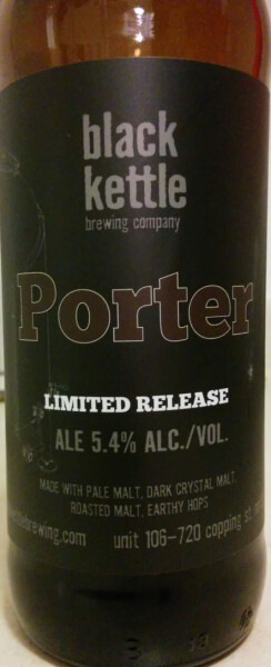 Black Kettle Brewing Porter