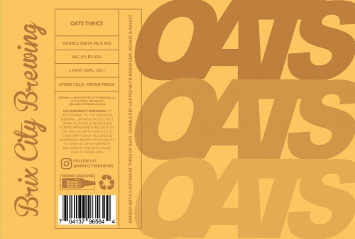 Brix City Brewing Oats Thrice