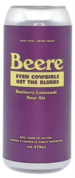 Beere Brewing Company Even Cowgirls Get the Bluebs