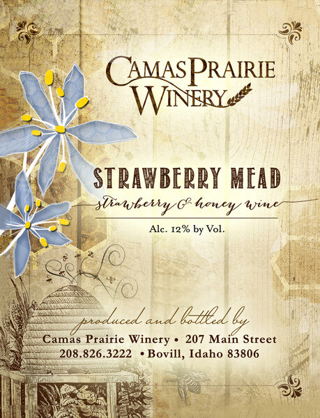 Camas Prairie Winery Strawberry Mead