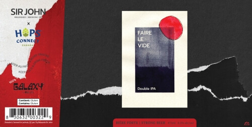 Brasserie Sir John Brewing Company Faire le Vide
