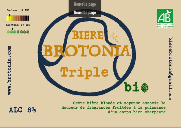 Bière Brotonia Triple Bio