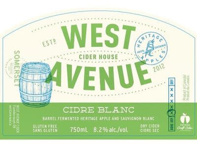 West Avenue Cider House Cidre Blanc