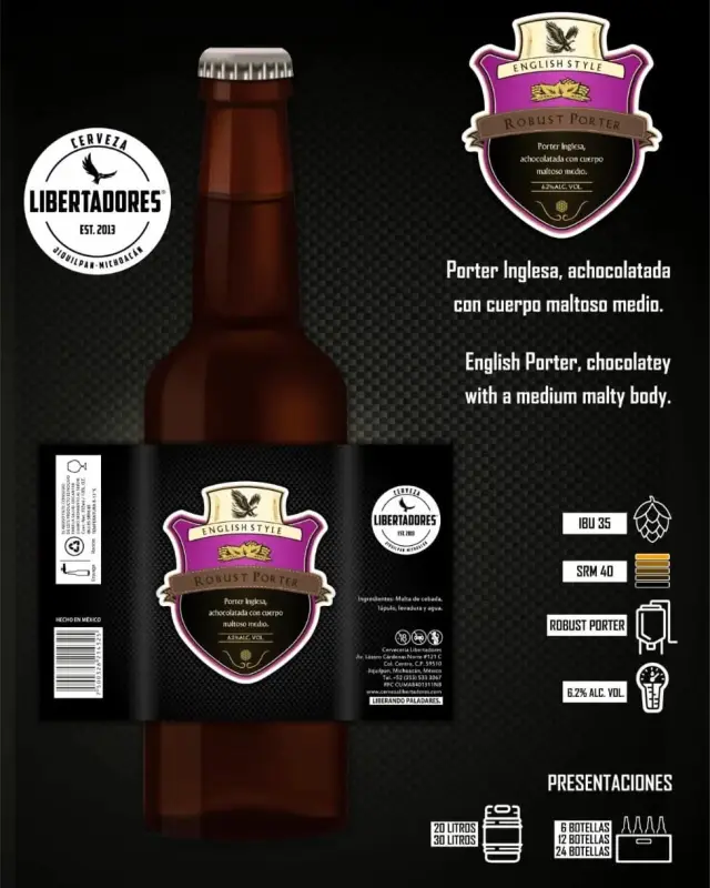 Cerveza Libertadores Robust Porter