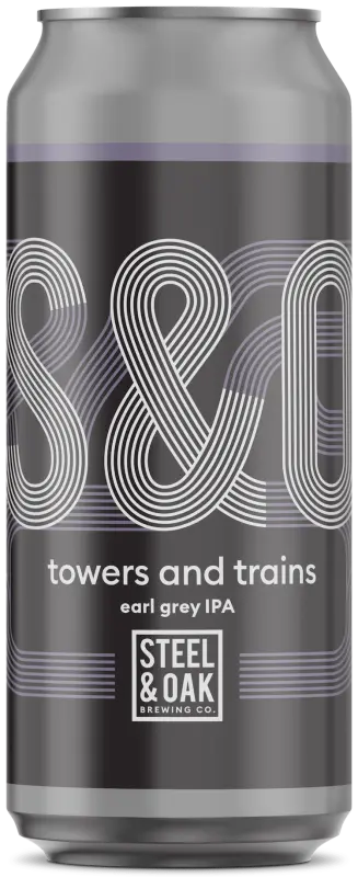Steel & Oak Brewing Towers and Trains