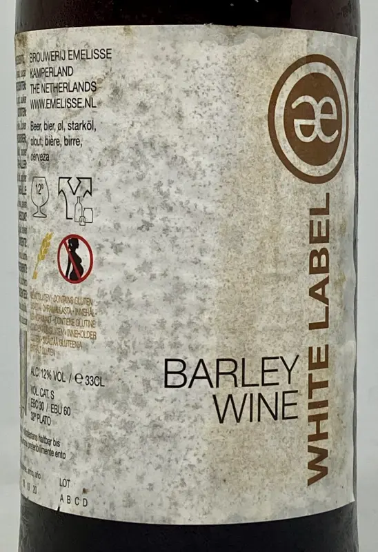 Brouwerij Emelisse White Label - Barley Wine: 2014