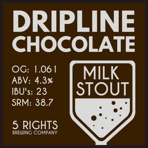 5 Rights Brewing Company Dripline Chocolate Milk Stout