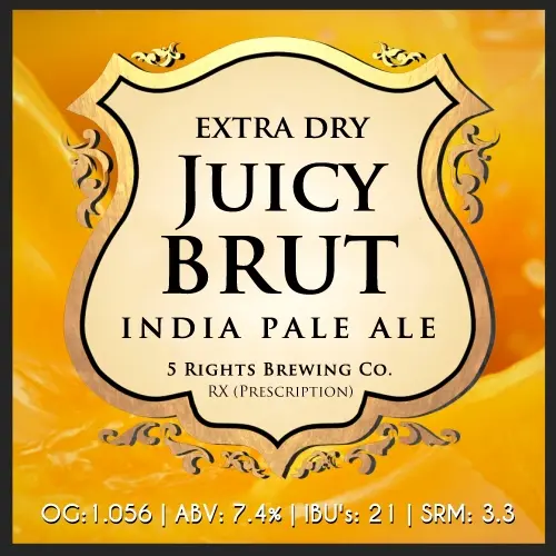 5 Rights Brewing Company Juicy Brut IPA